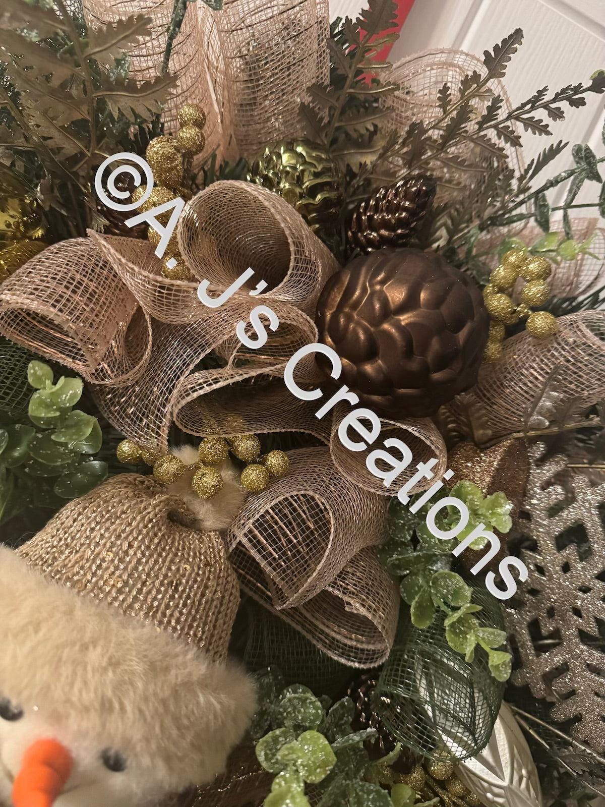 Cute Snowman Wreath