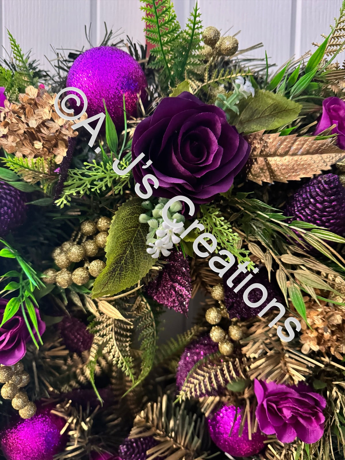 Purple & Gold Wreath