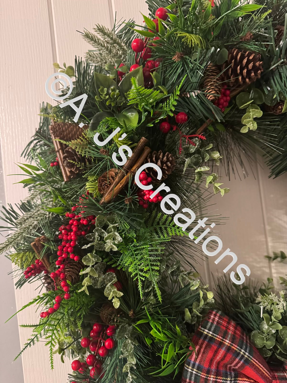 Tartan Bow Wreath