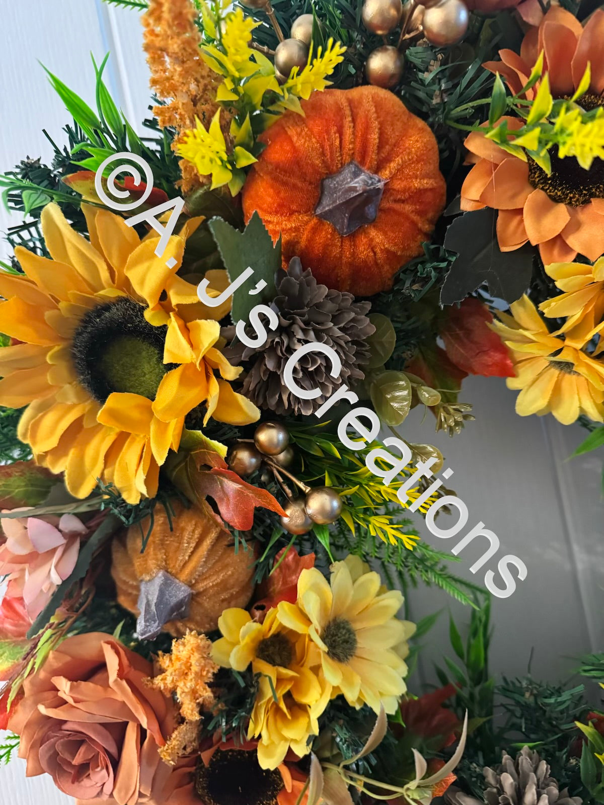 Sunflower & Pumpkin Wreath