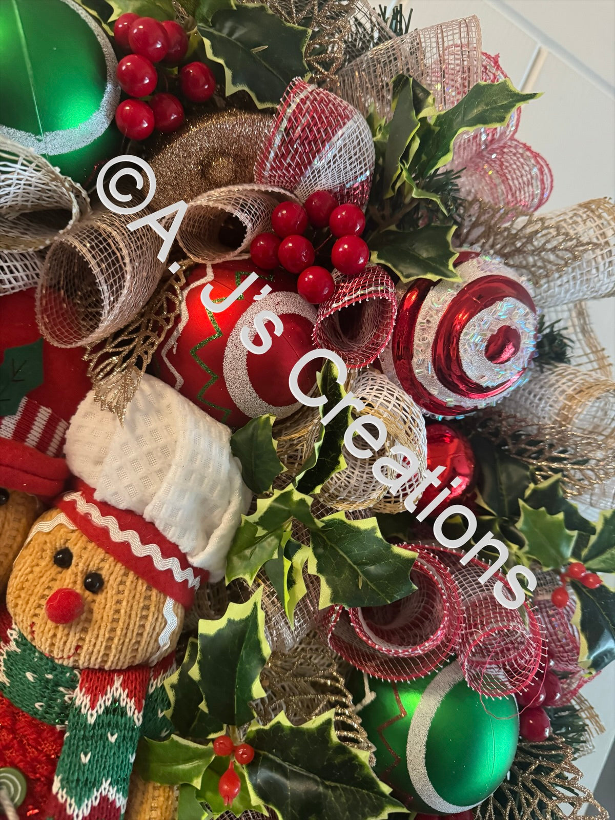 Gingerbread Family Wreath