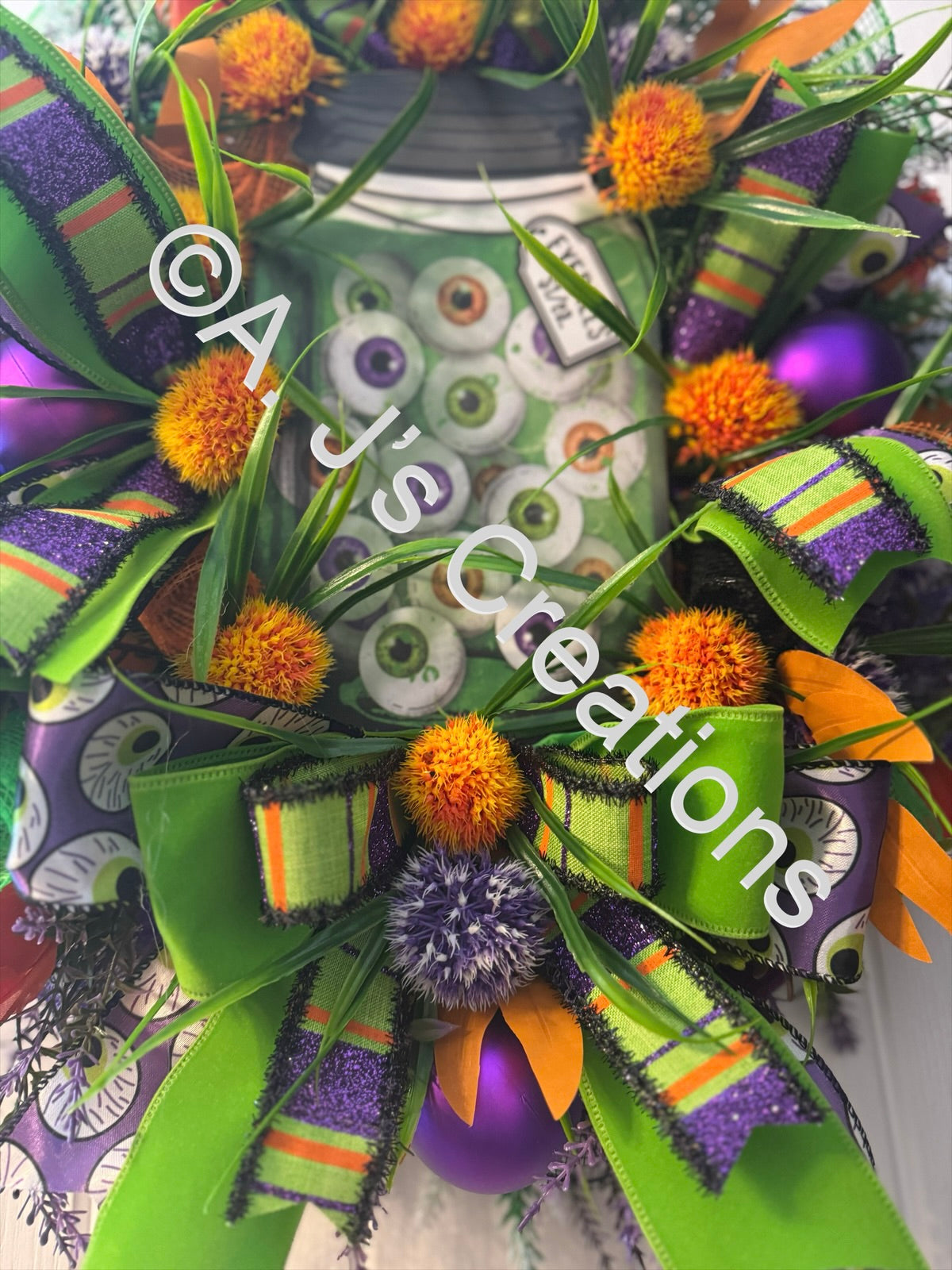 Eyeballs in a Jar Wreath