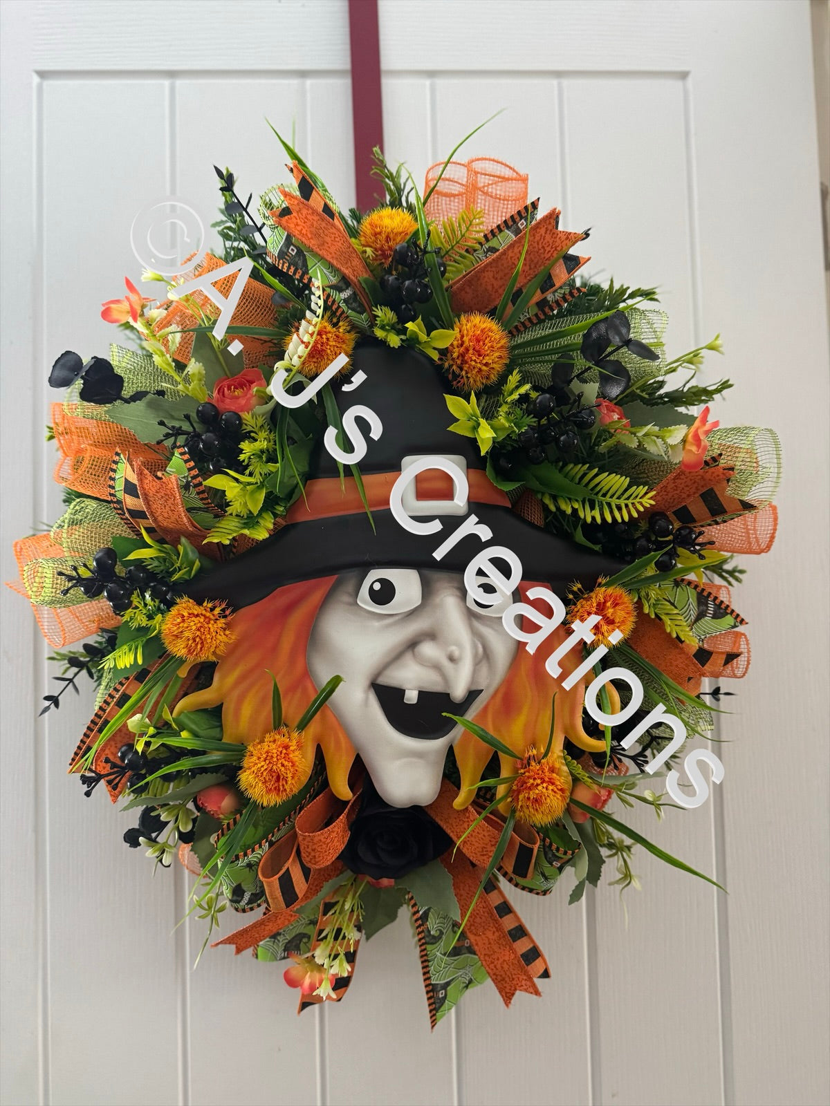 Witch Face Wreath