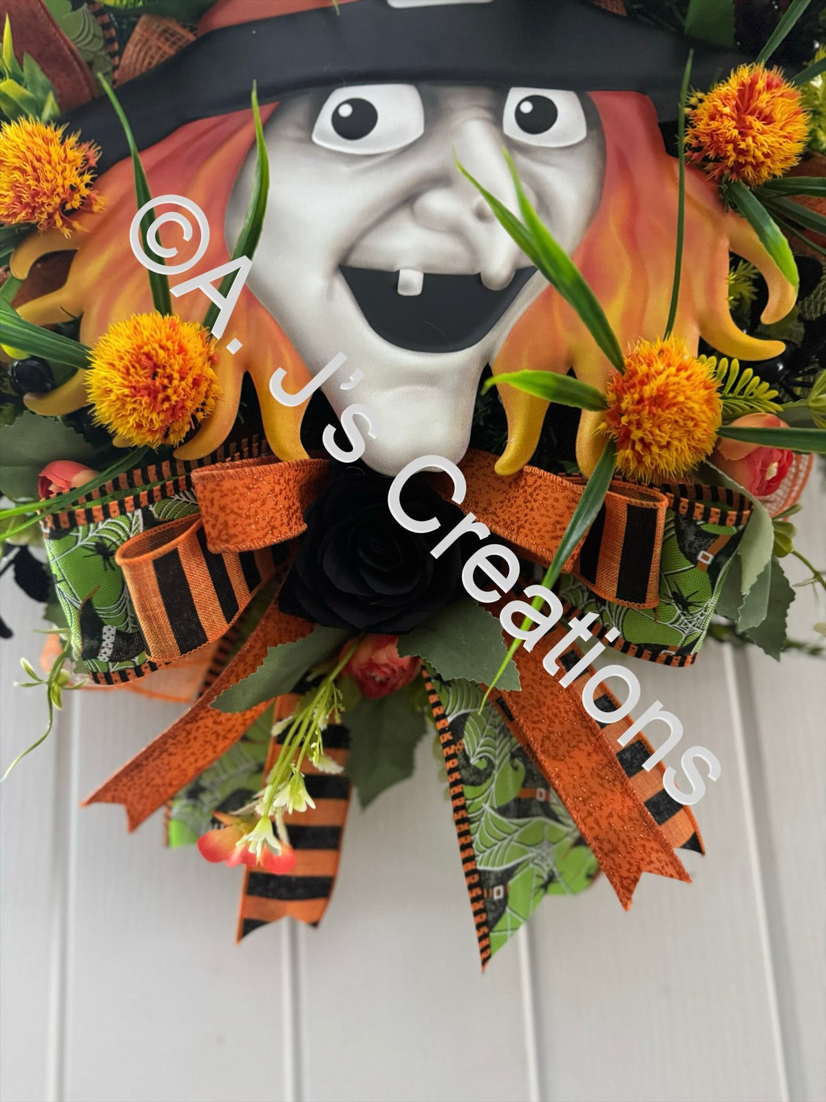 Witch Face Wreath