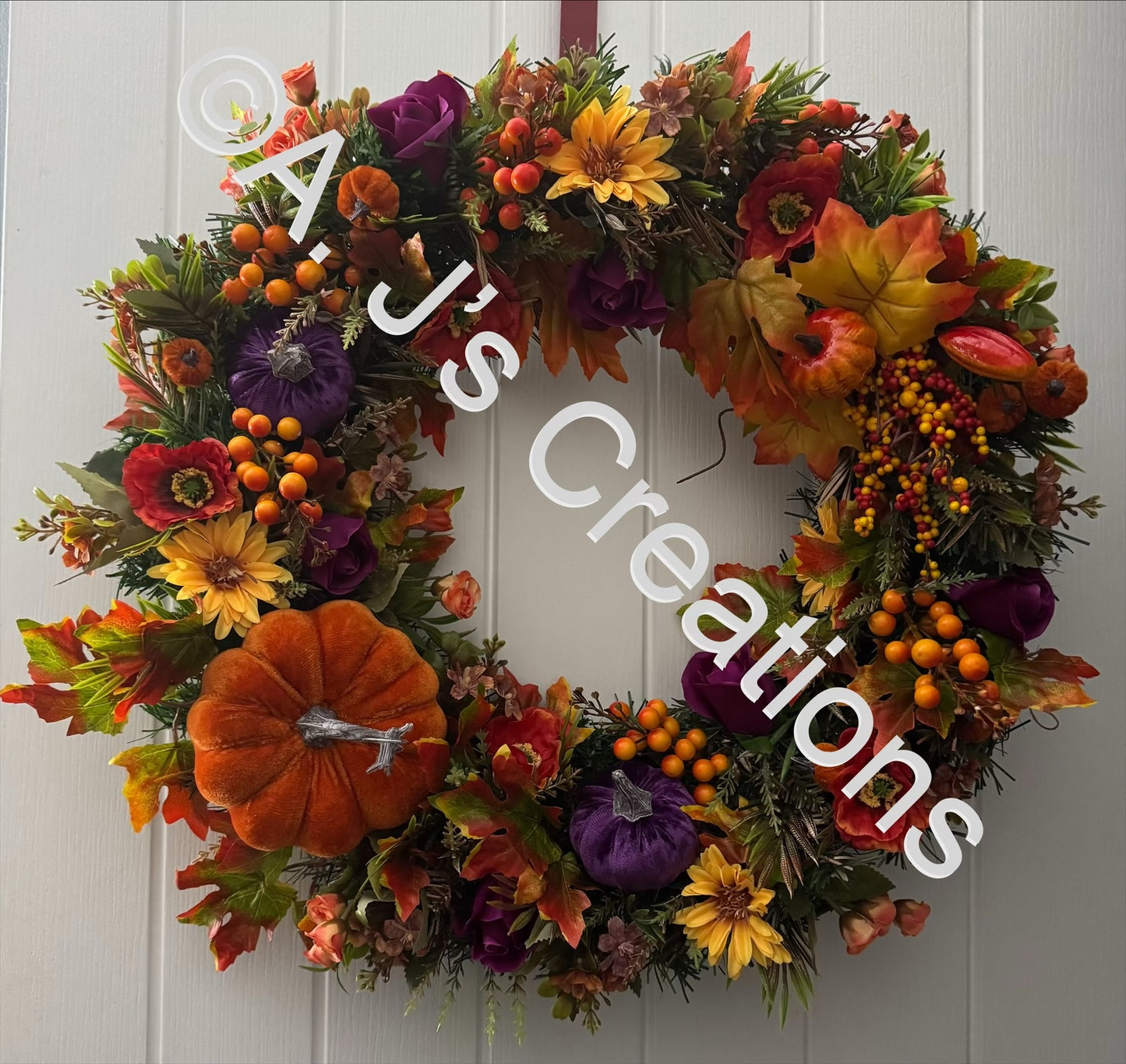Autumn Pumpkin Wreath