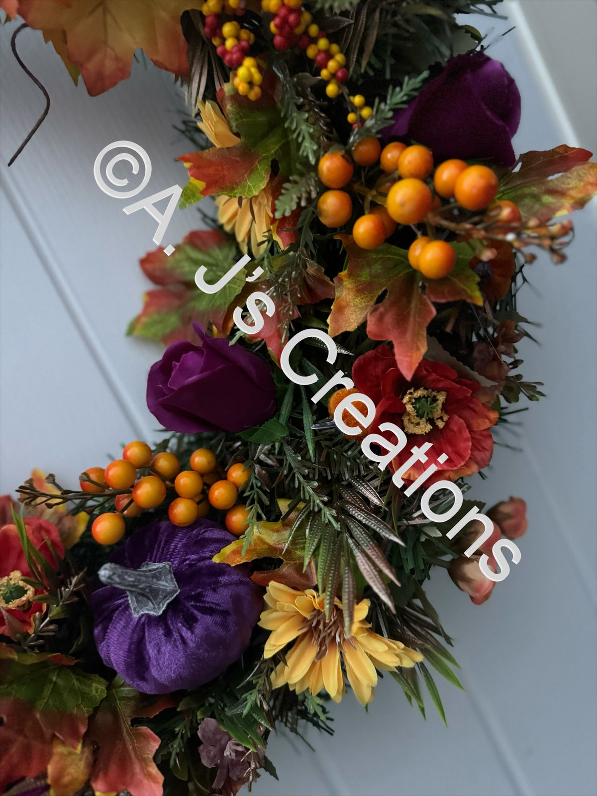 Autumn Pumpkin Wreath