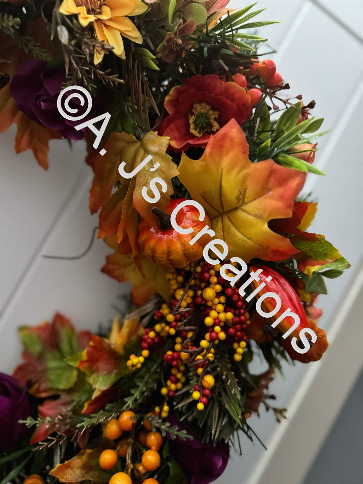 Autumn Pumpkin Wreath