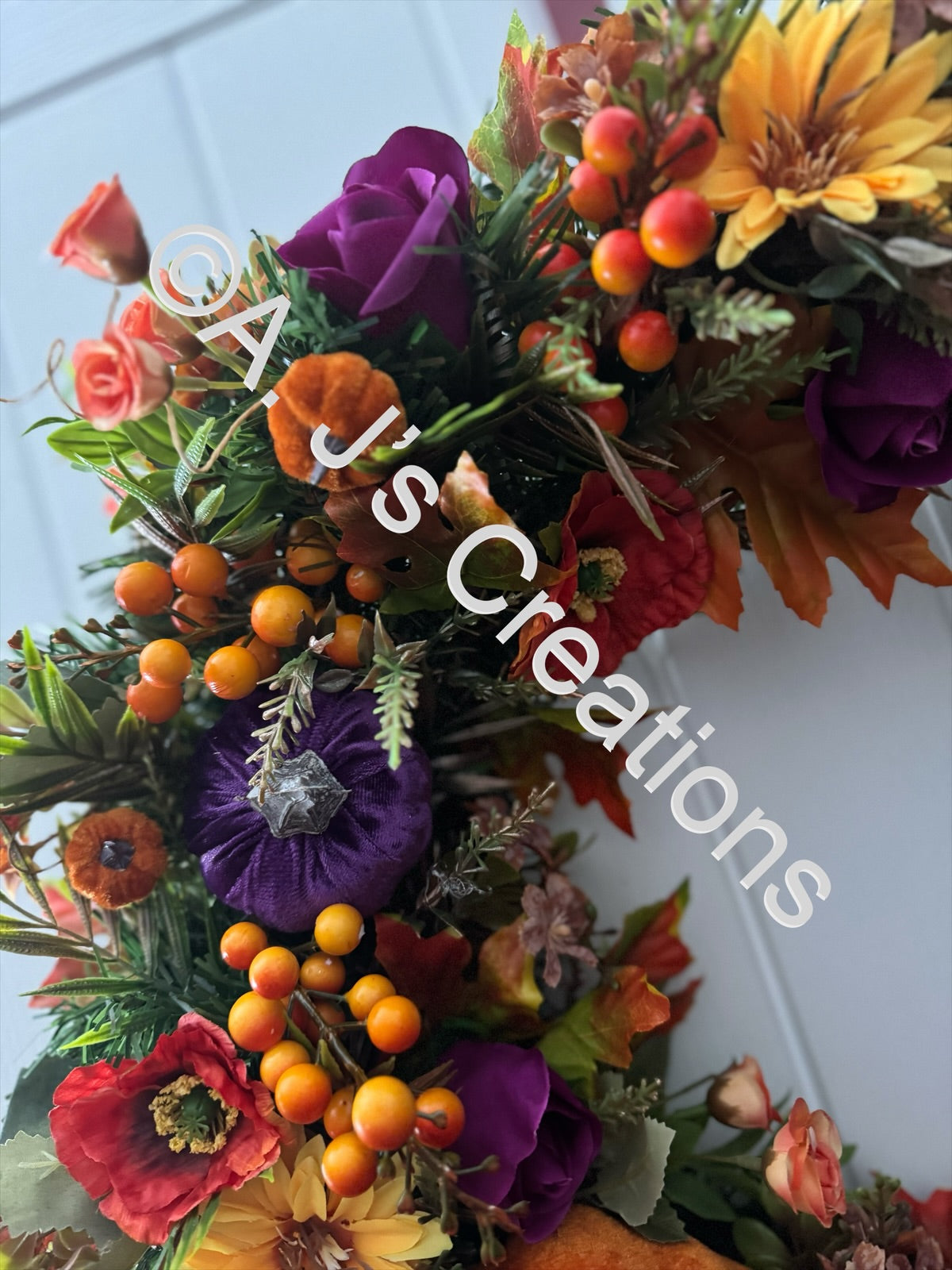 Autumn Pumpkin Wreath