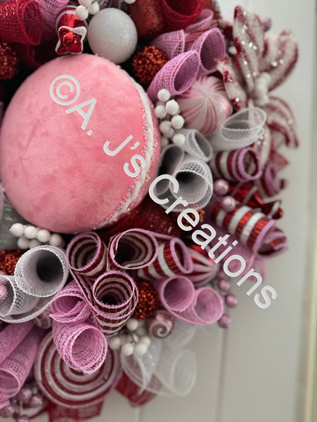 Red & Pink Candy Wreath