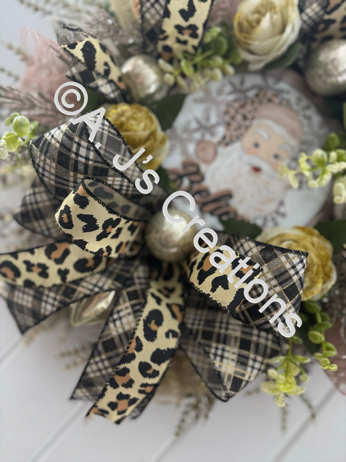 Leopard Print Santa
