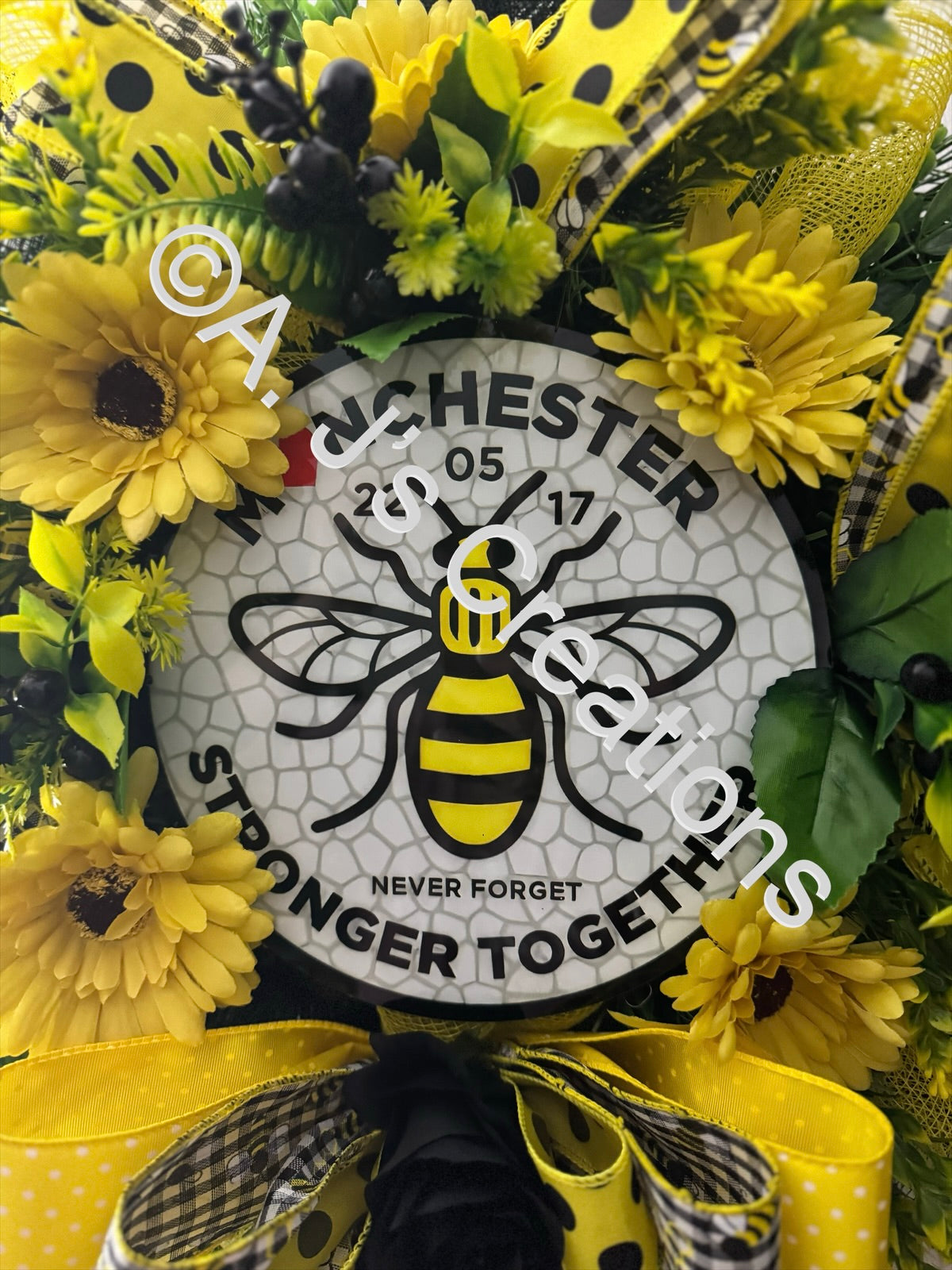 Manchester Bee Wreath
