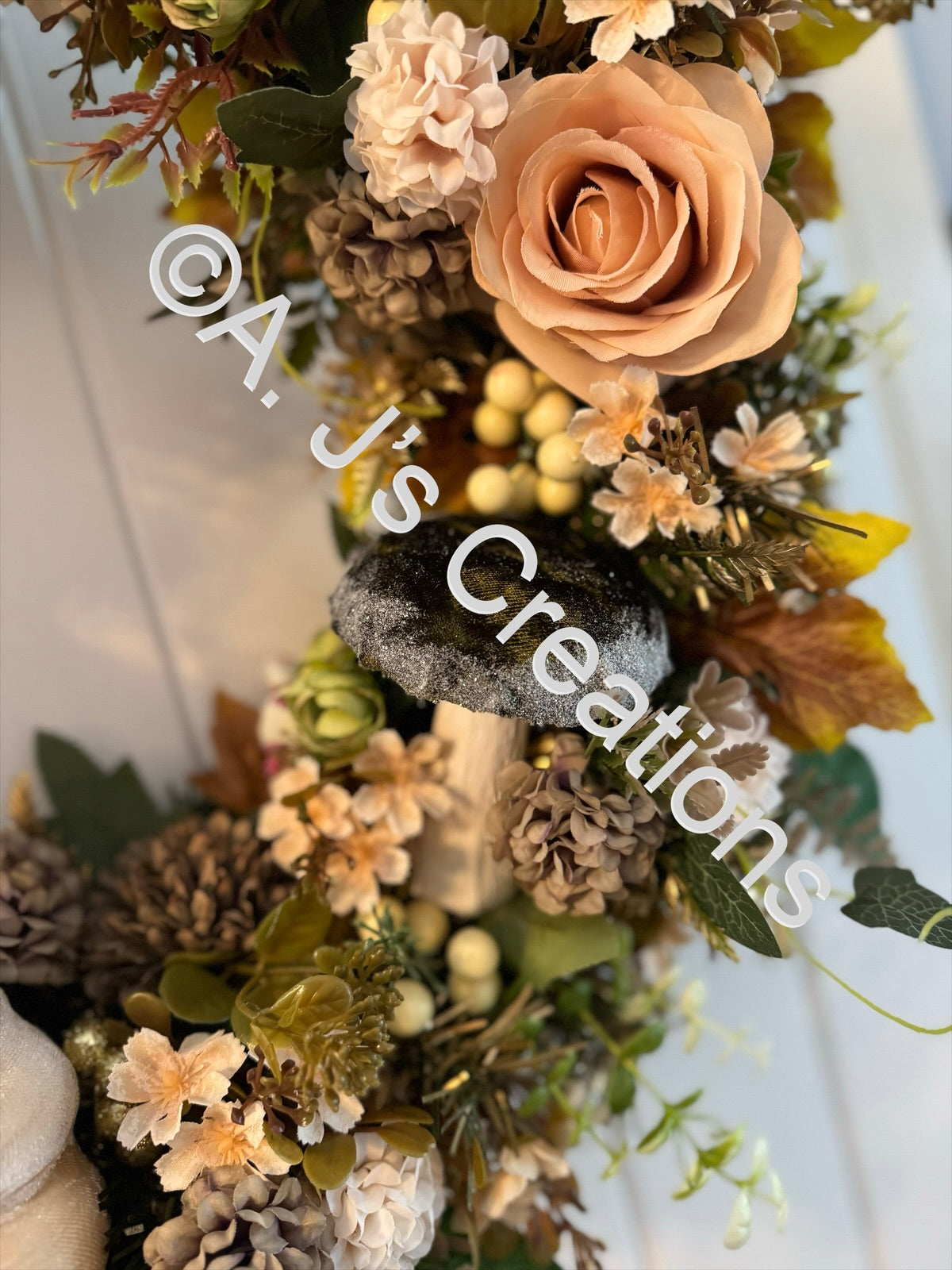 Ivory Pumpkin Wreath