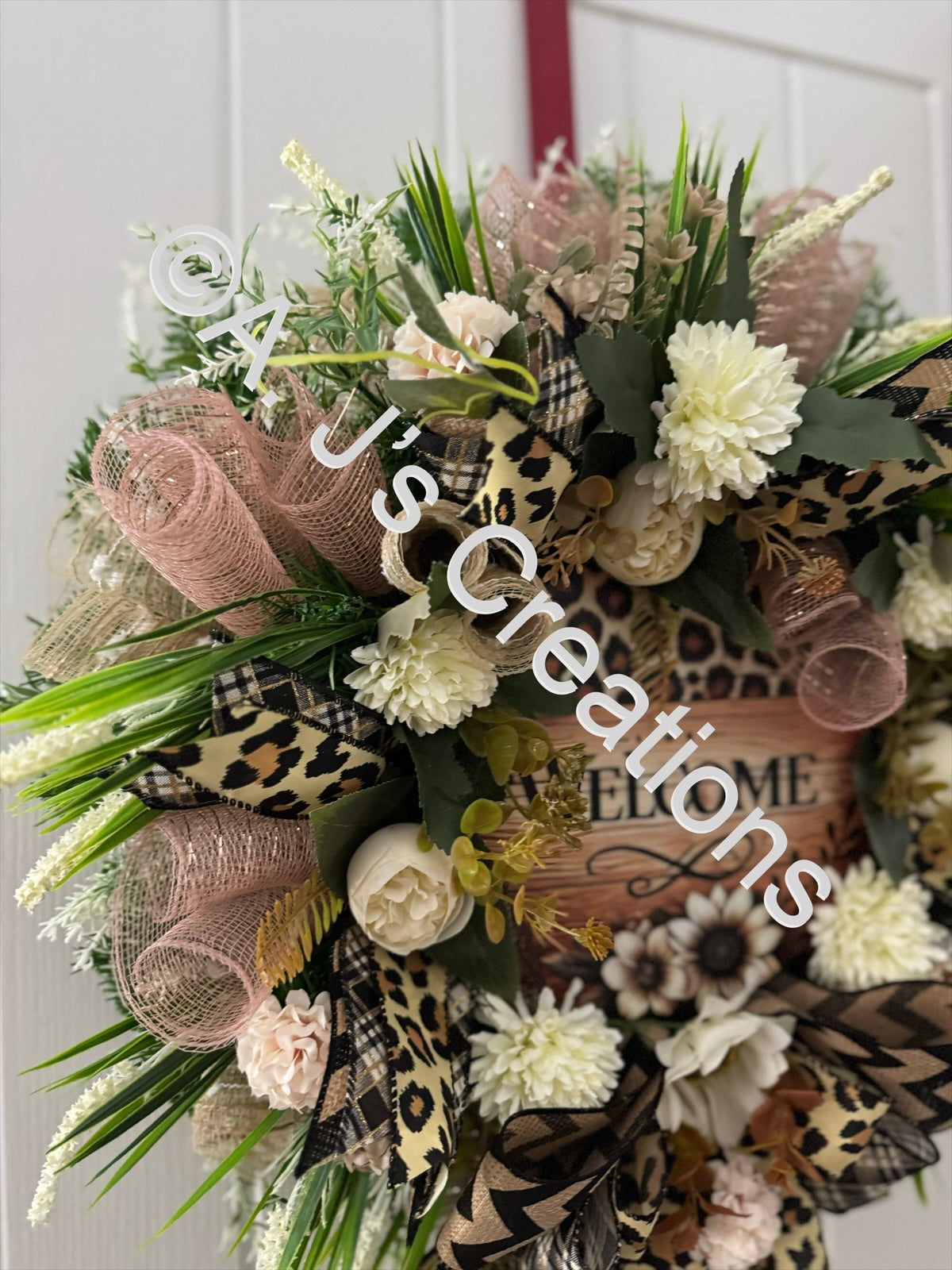 Leopard Print Wreath
