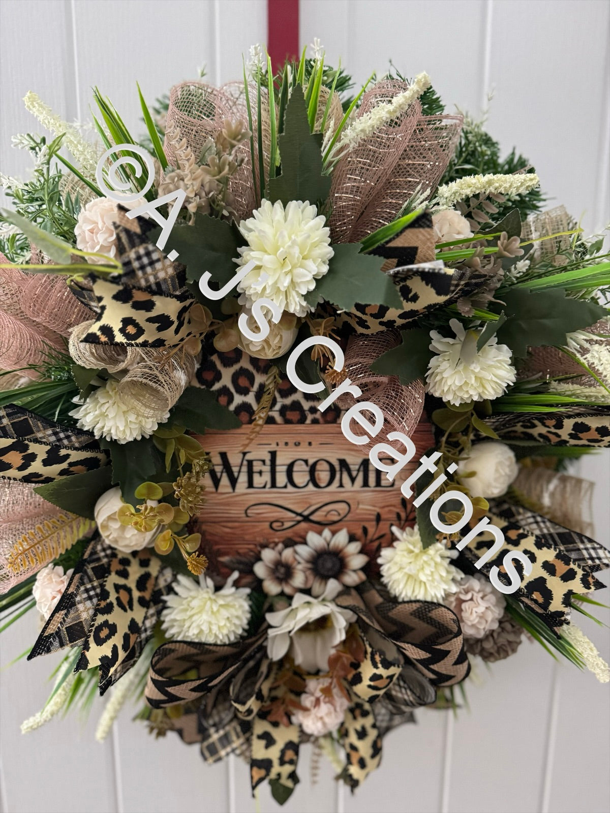 Leopard Print Wreath