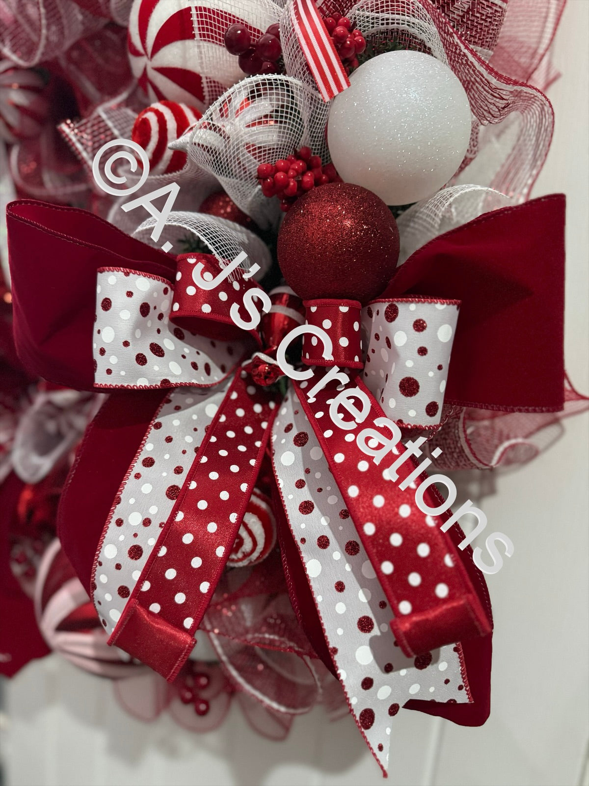 XXL Candy Cane Wreath