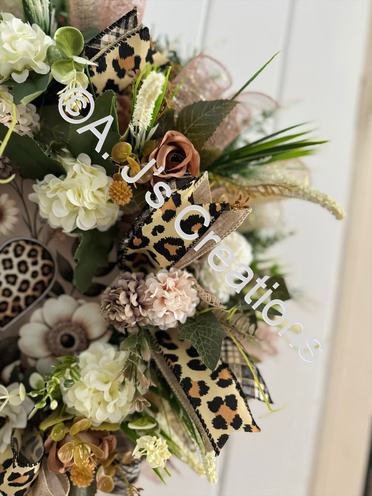 Leopard Print Wreath