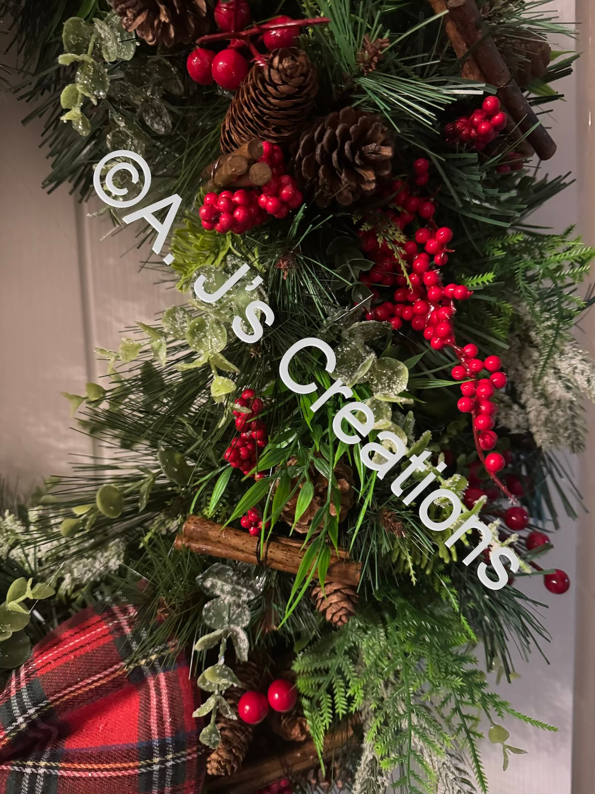 Tartan Bow Wreath