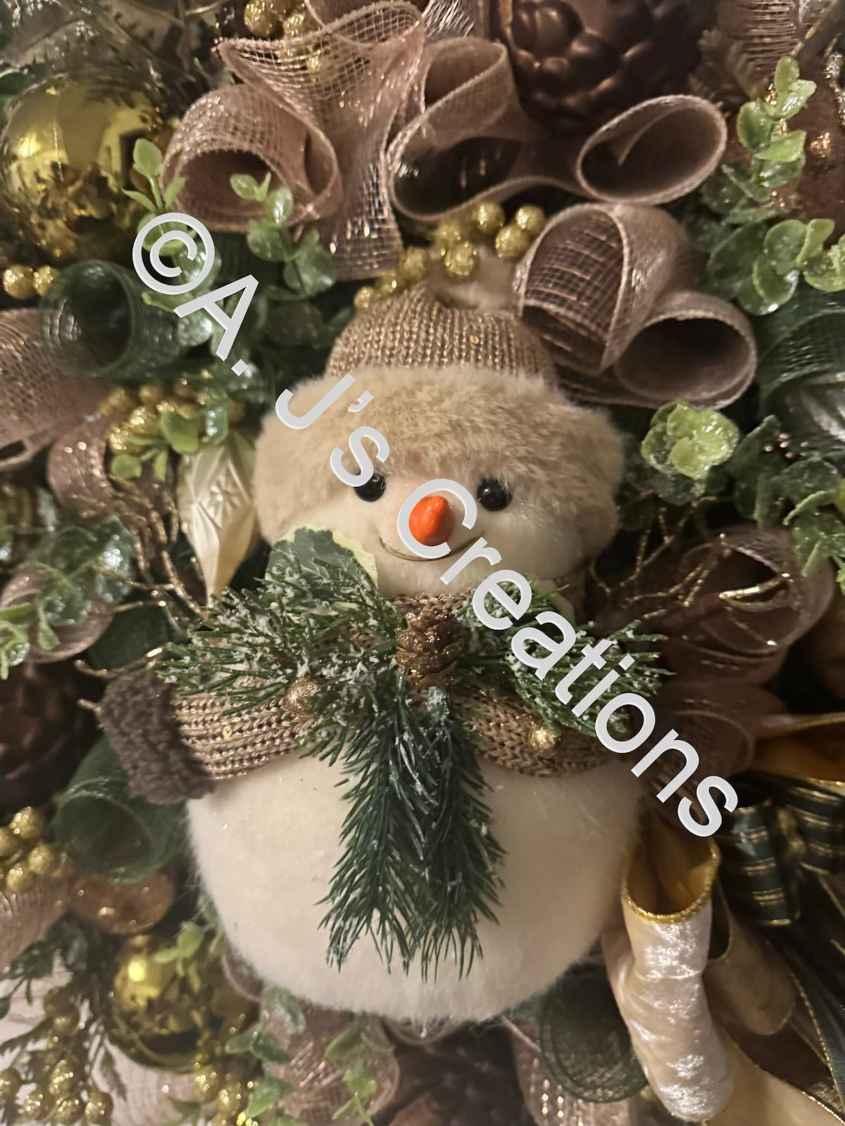 Cute Snowman Wreath