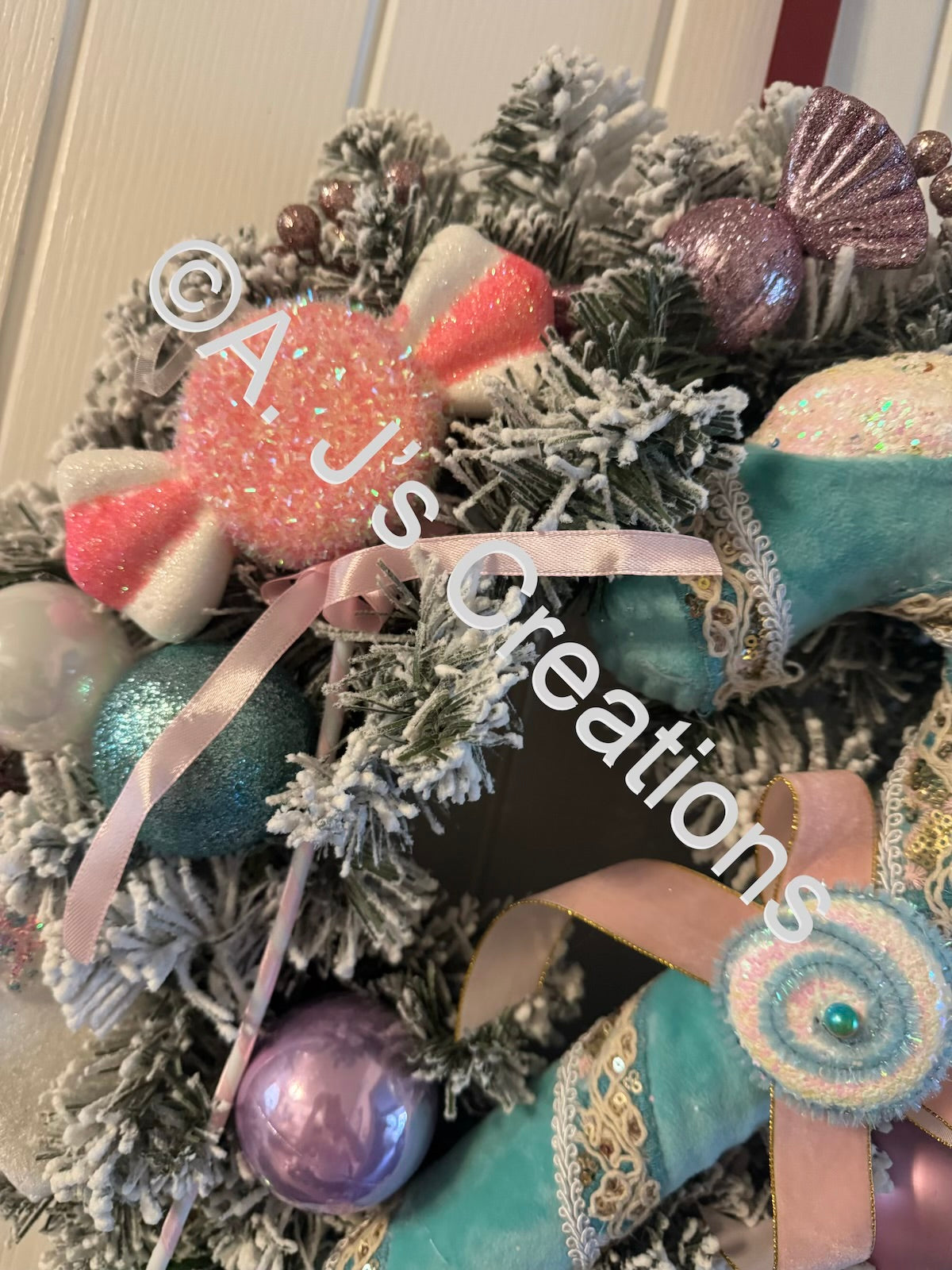 Pastel Candy Land Wreath