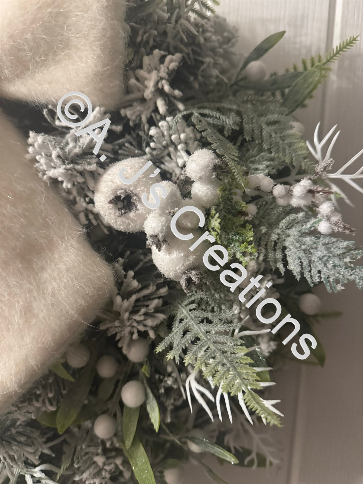 Winter White Bow Wreath