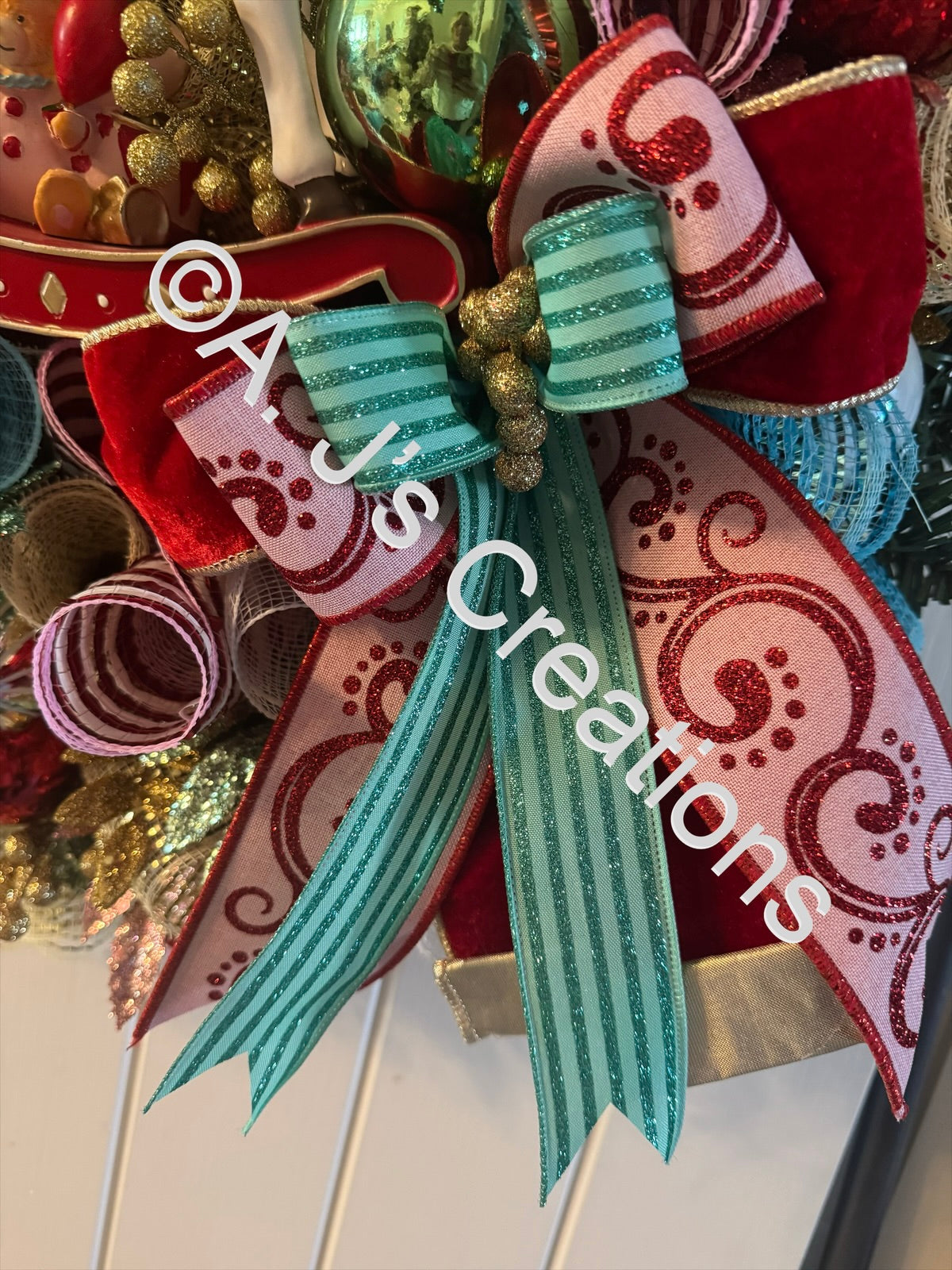 Pastel Rocking Horse Wreath