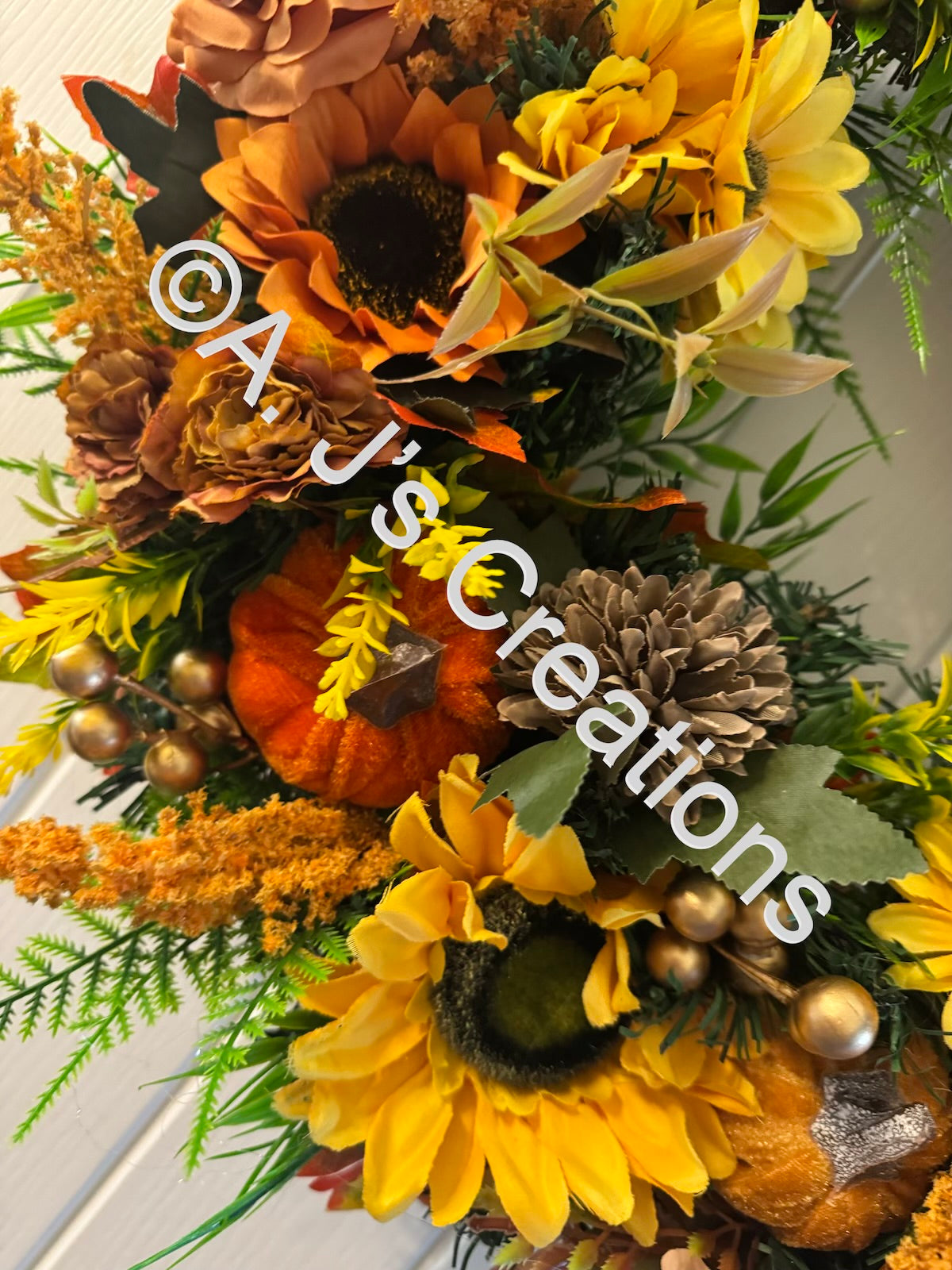 Sunflower & Pumpkin Wreath