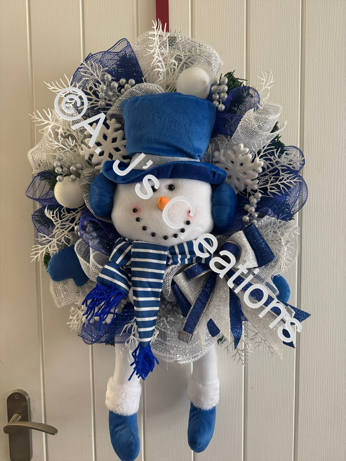 Snowman Wreath