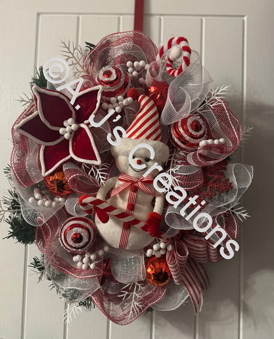 Snowman Wreath