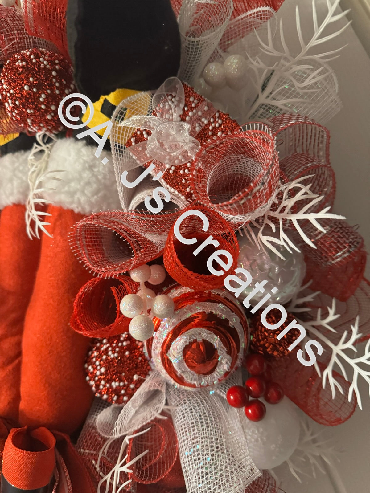 Santa Legs Wreath
