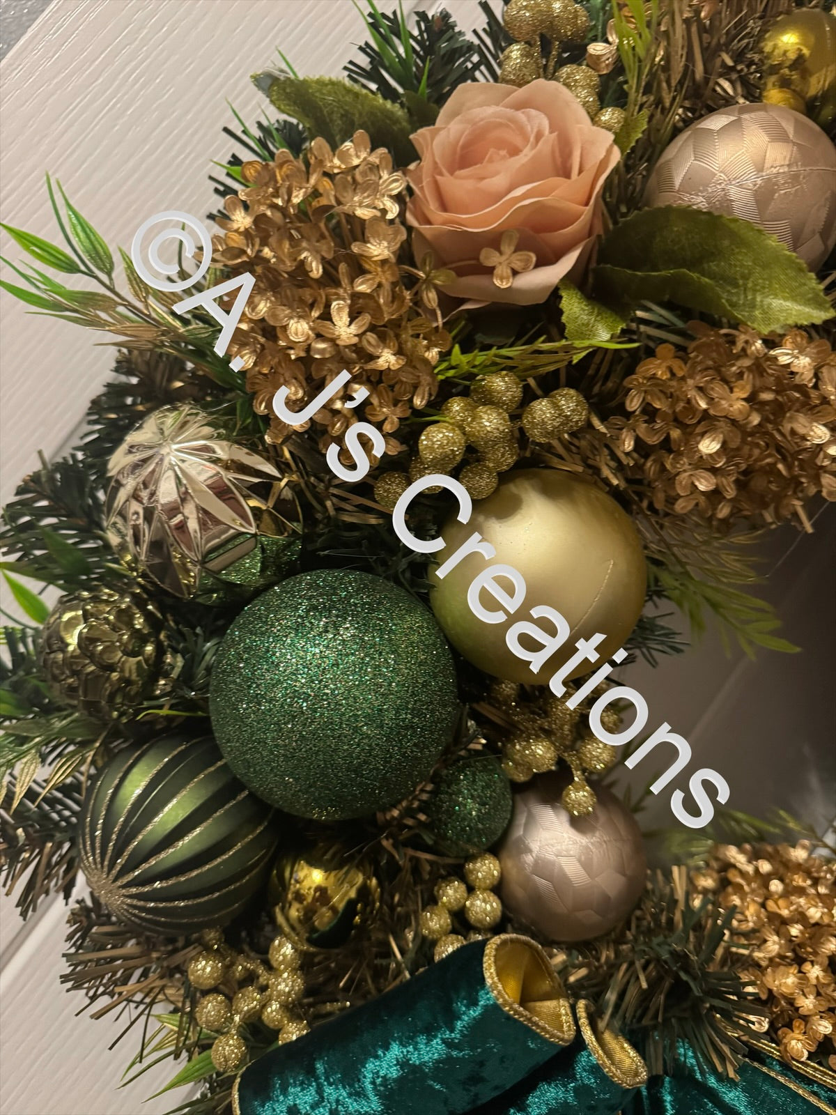 Green and Gold Wreath