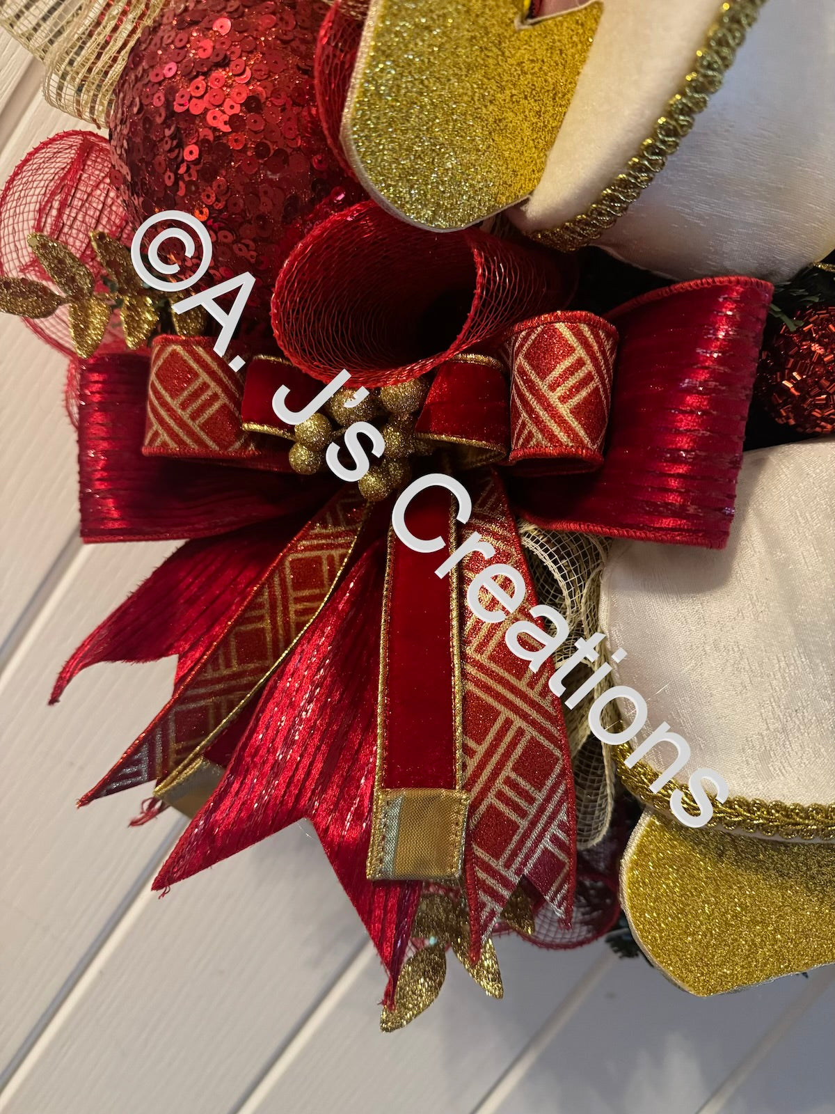 Ice Skating Boots Wreath