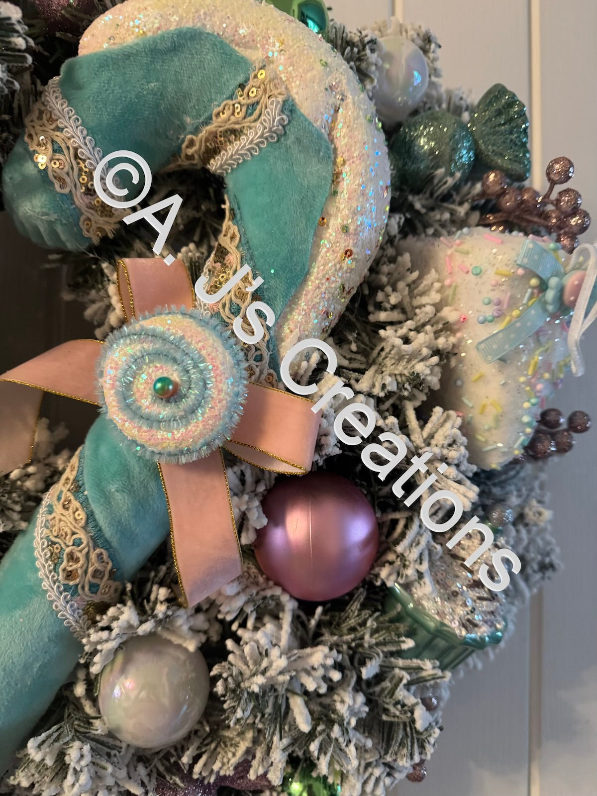 Pastel Candy Land Wreath