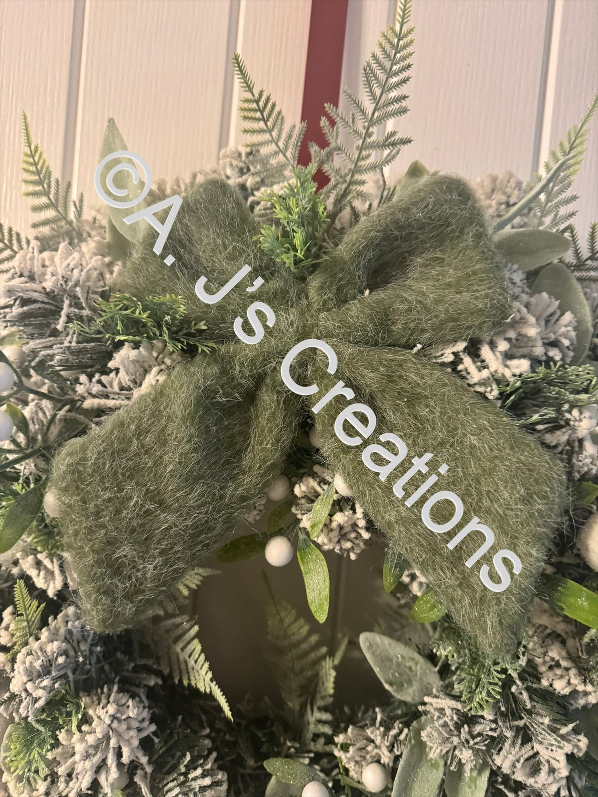 Sage Green Bow Wreath