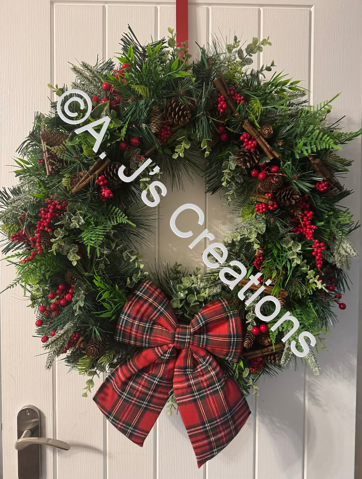 Tartan Bow Wreath