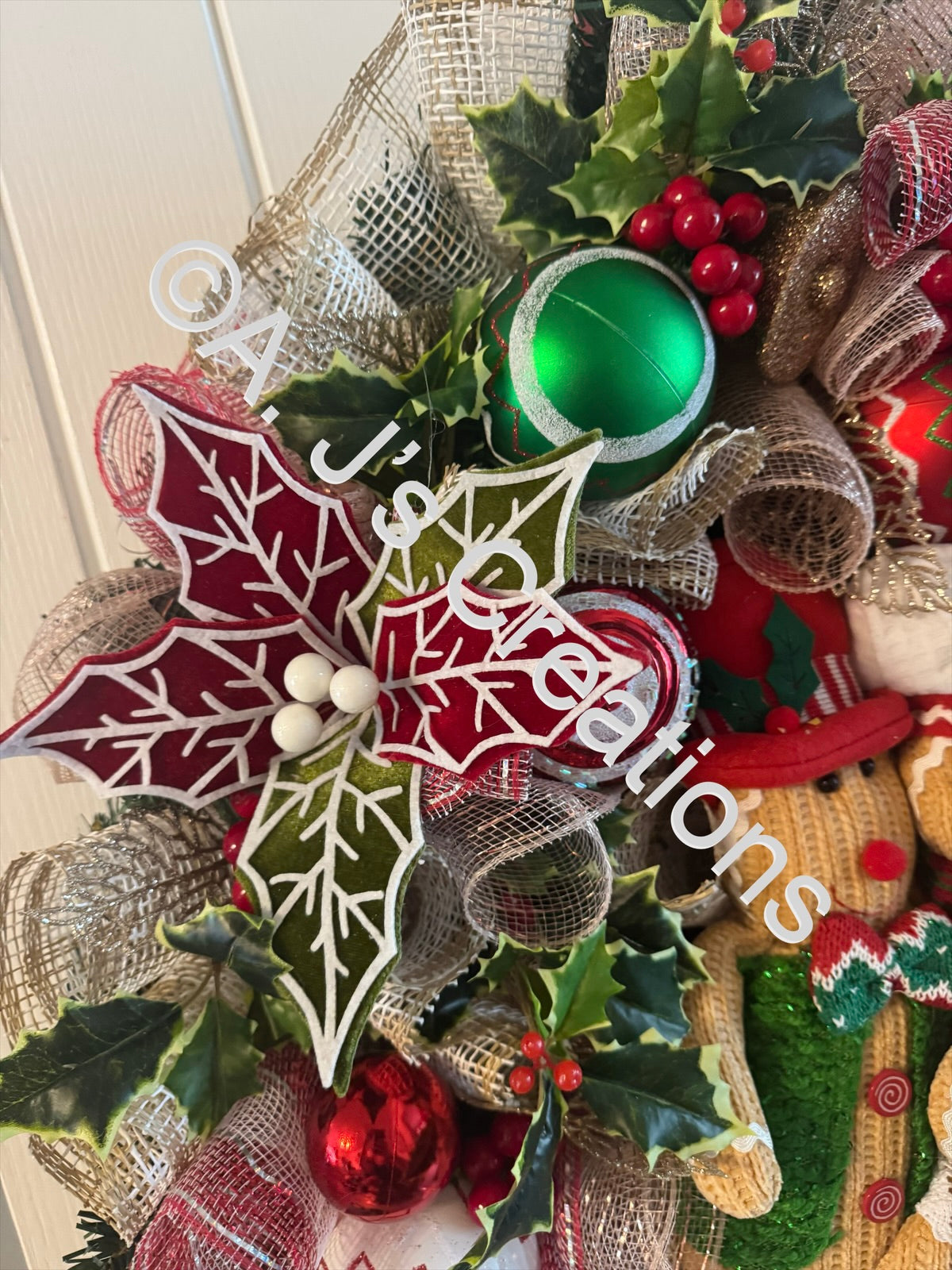 Gingerbread Family Wreath