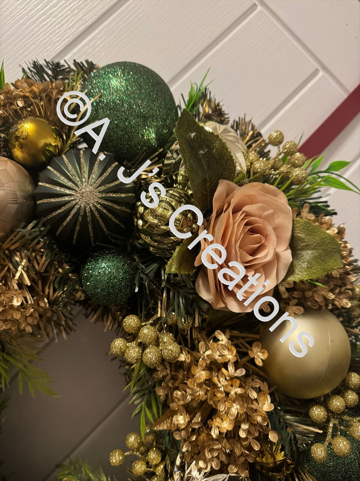 Green and Gold Wreath