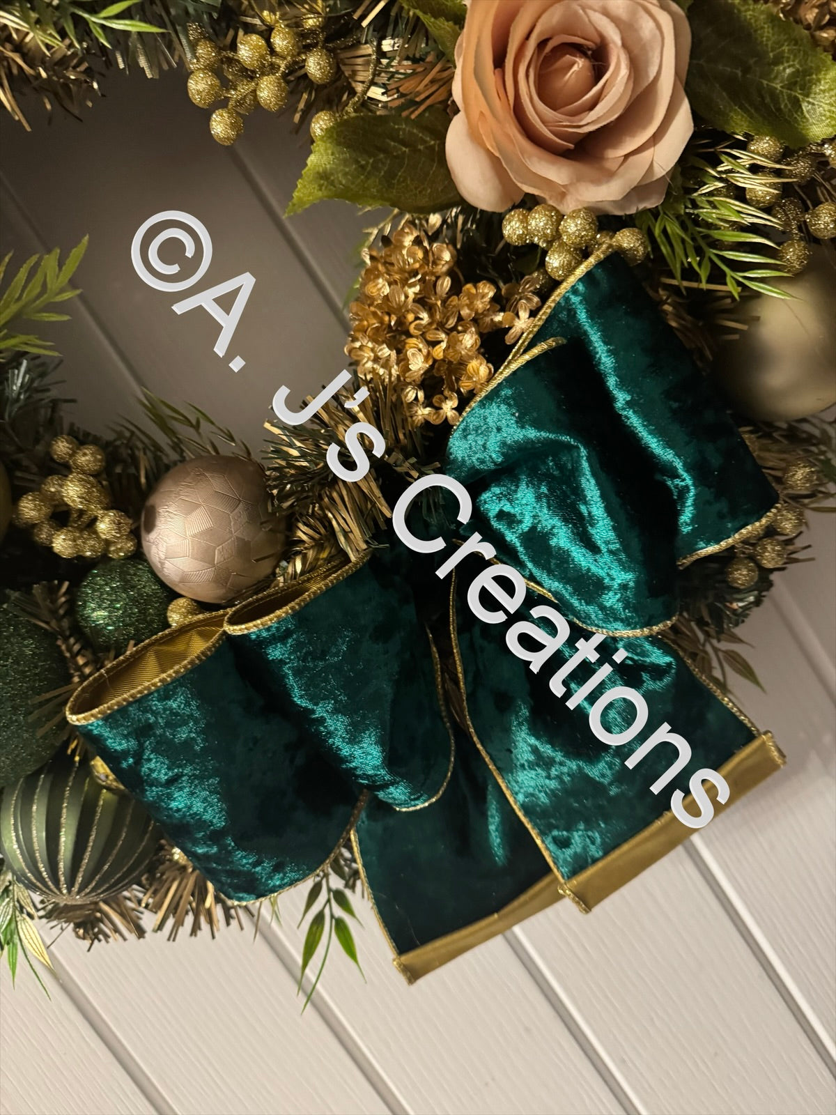 Green and Gold Wreath