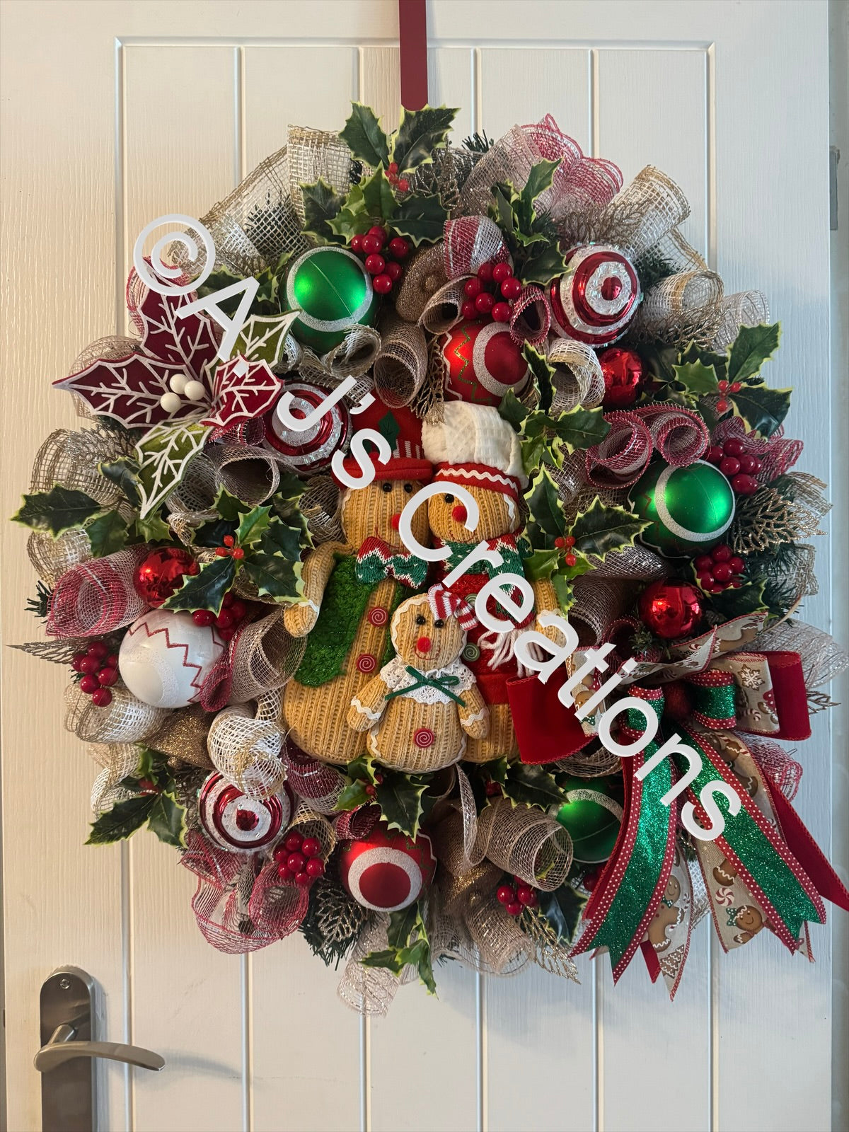 Gingerbread Family Wreath