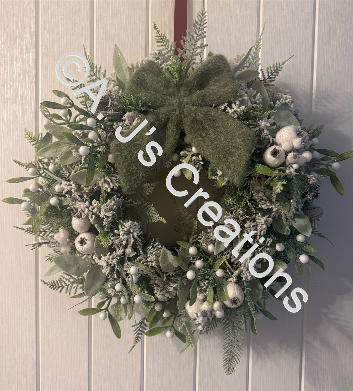 Sage Green Bow Wreath