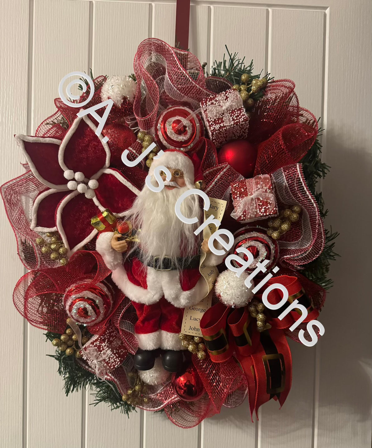 Santa Wreath
