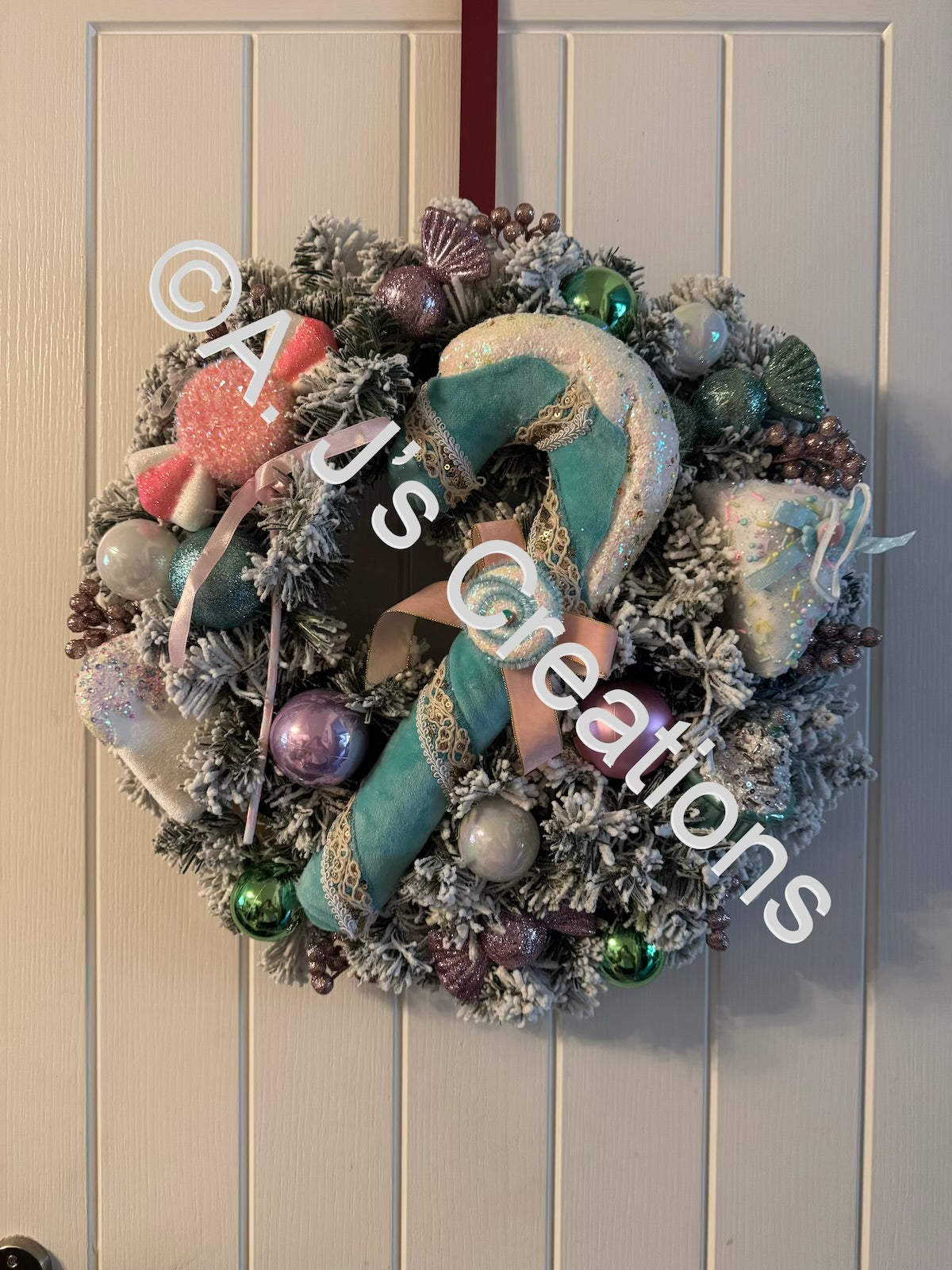 Pastel Candy Land Wreath