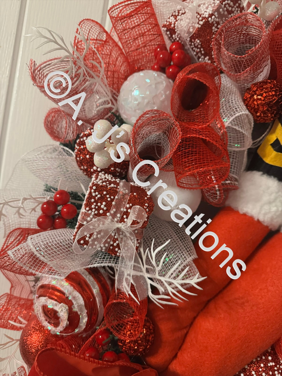 Santa Legs Wreath