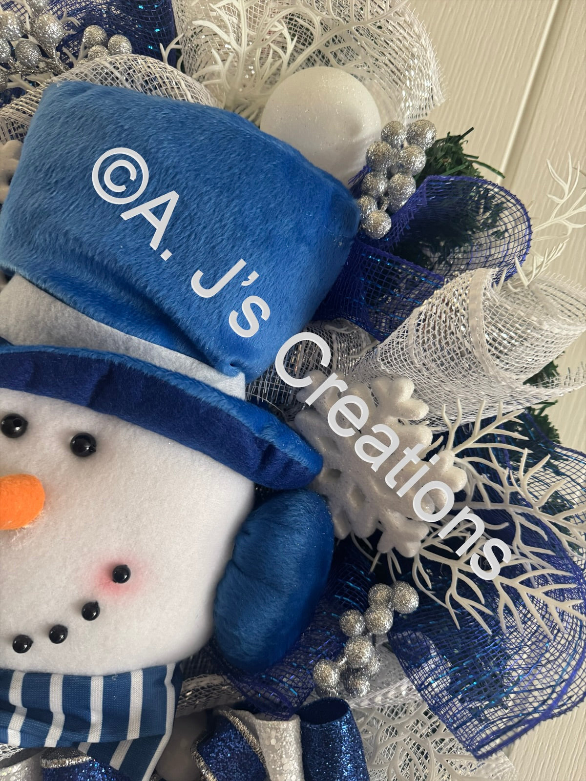 Snowman Wreath