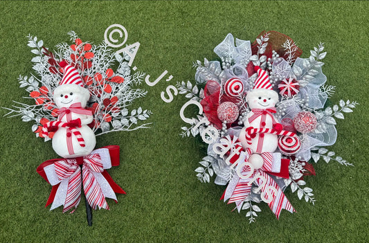 Snowman Wreath & Tree Topper Set