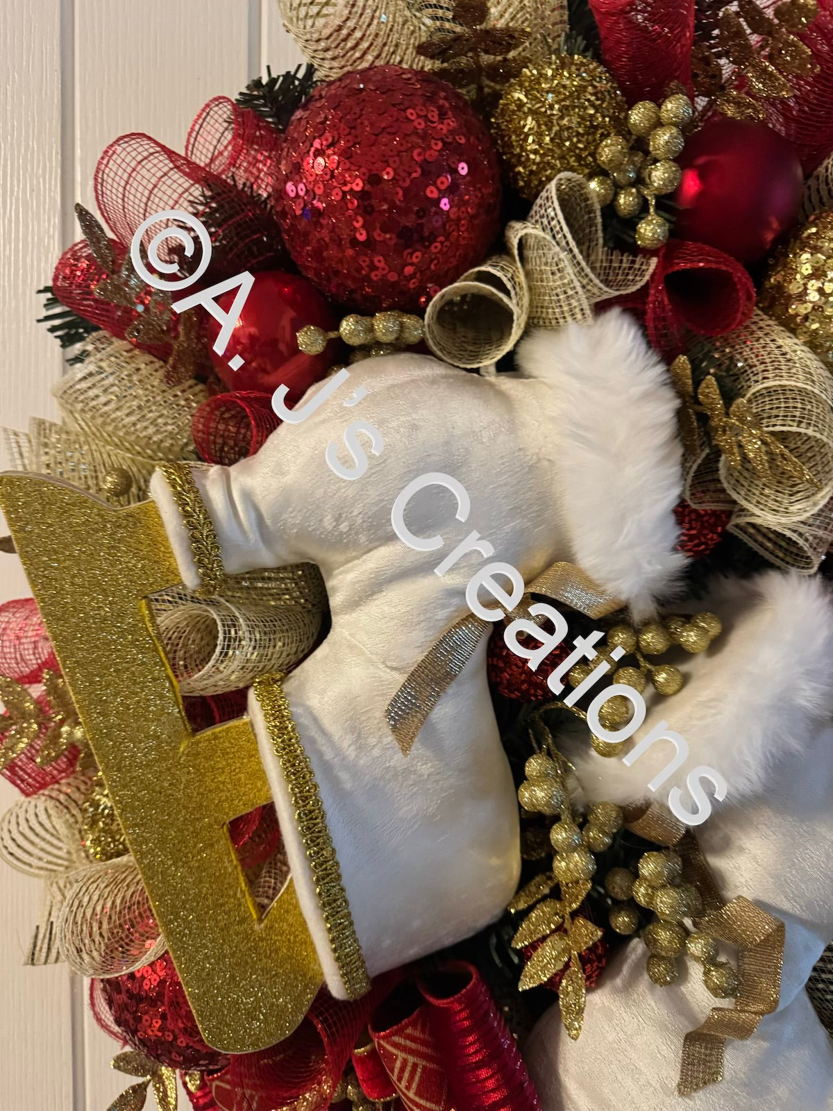 Ice Skating Boots Wreath