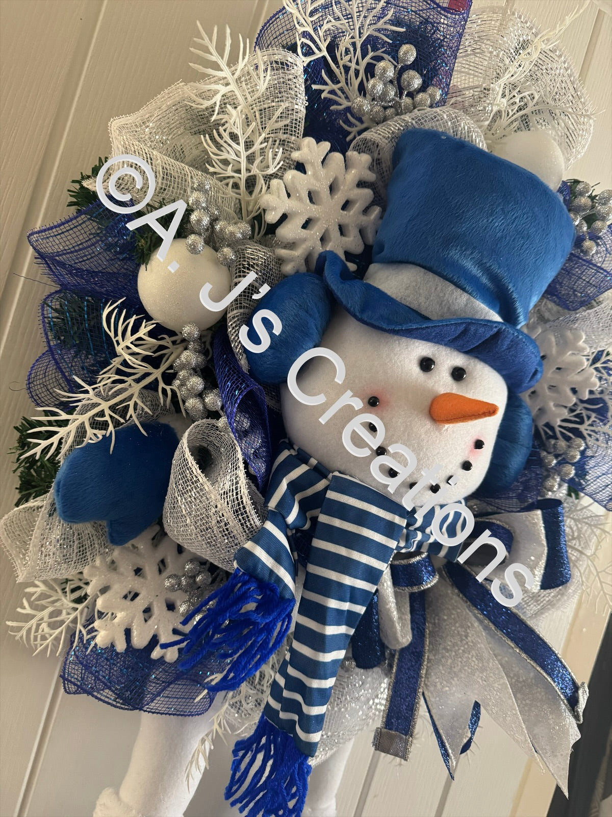 Snowman Wreath