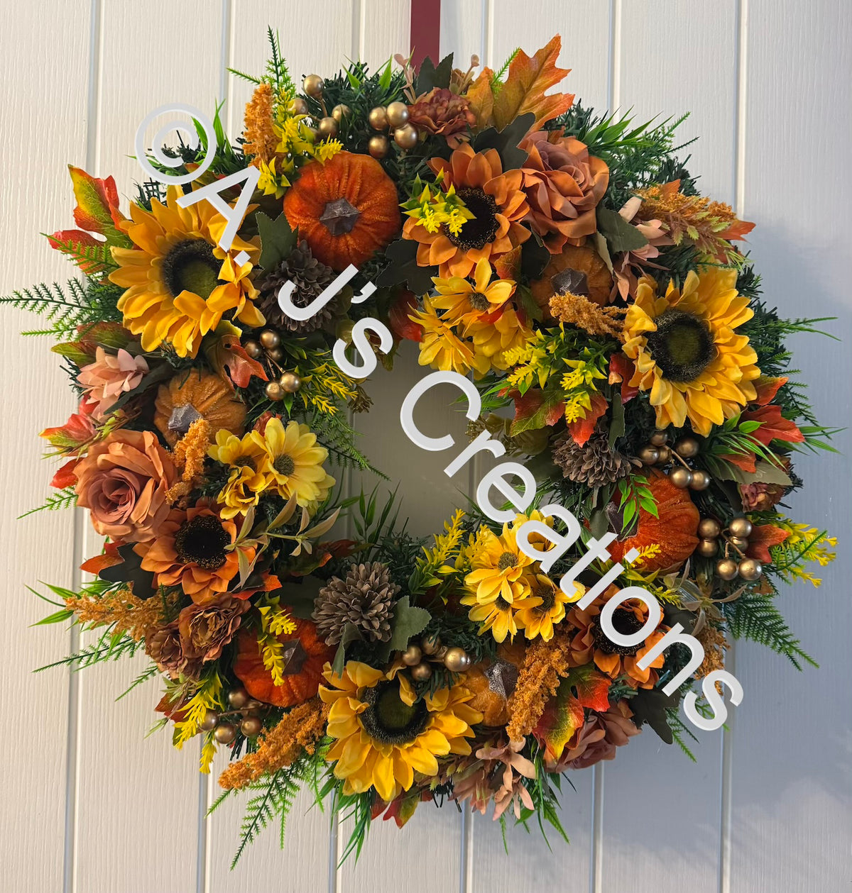 Sunflower & Pumpkin Wreath