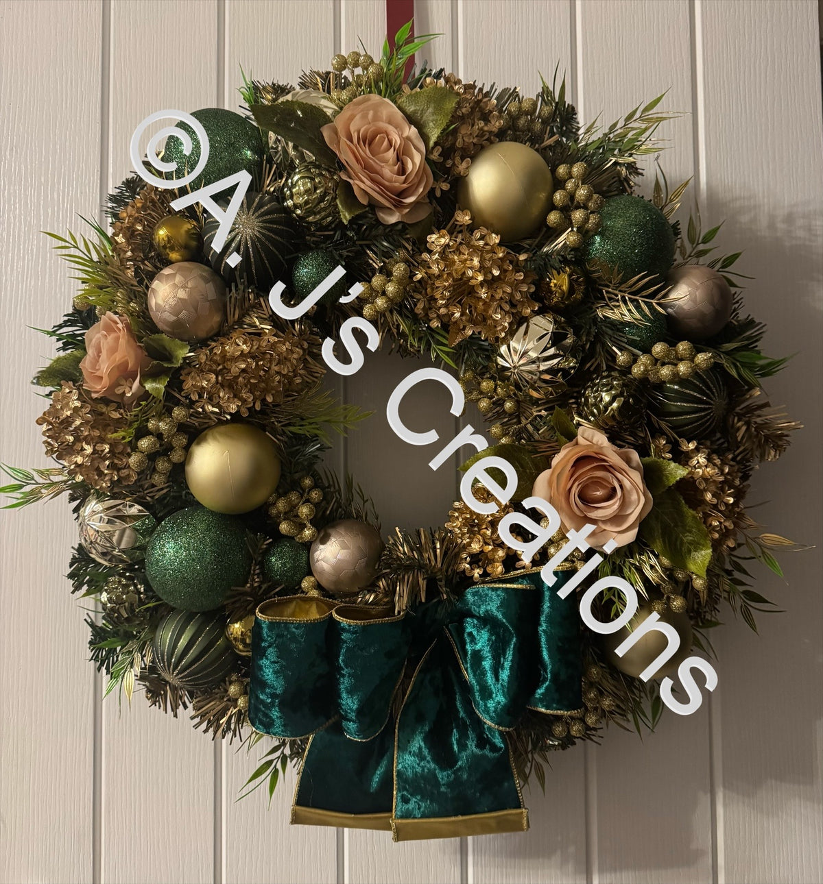 Green and Gold Wreath