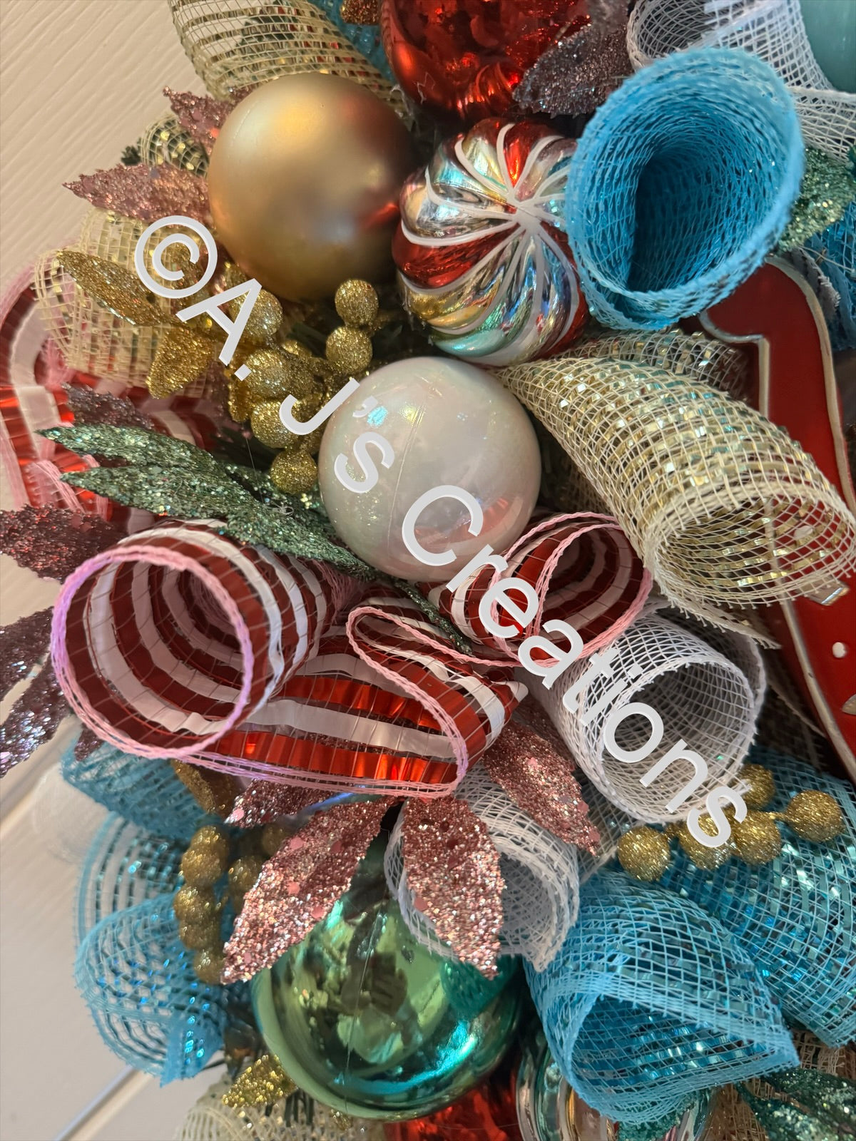 Pastel Rocking Horse Wreath