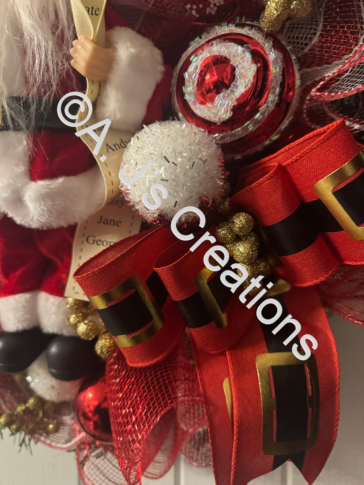 Santa Wreath